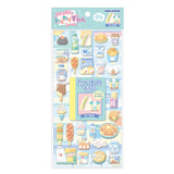 Kamio Wakuwaku Picture Book Puffy Sticker - Food