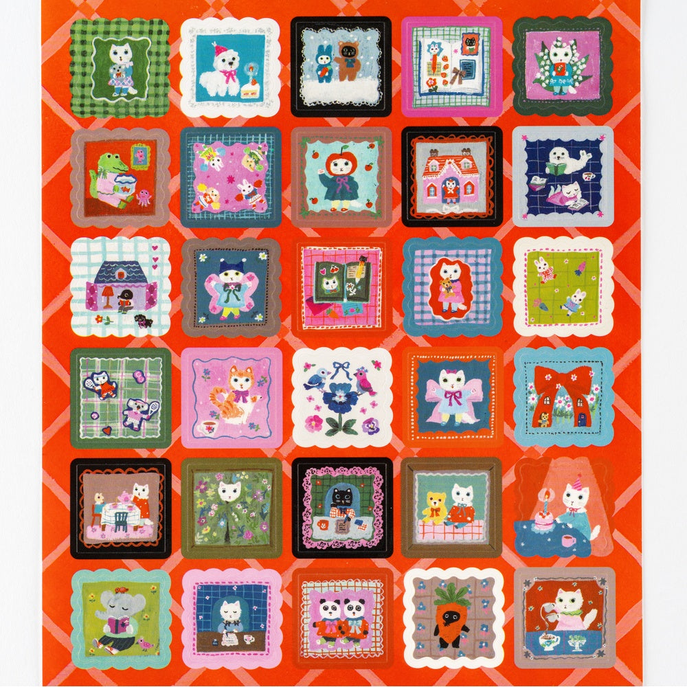 Hobonichi 2026 - Yumi Kitagishi: Stickers - Daily Life of White Cat