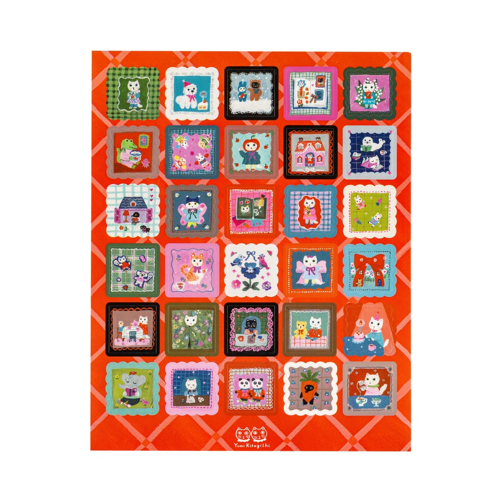 Hobonichi 2026 - Yumi Kitagishi: Stickers - Daily Life of White Cat