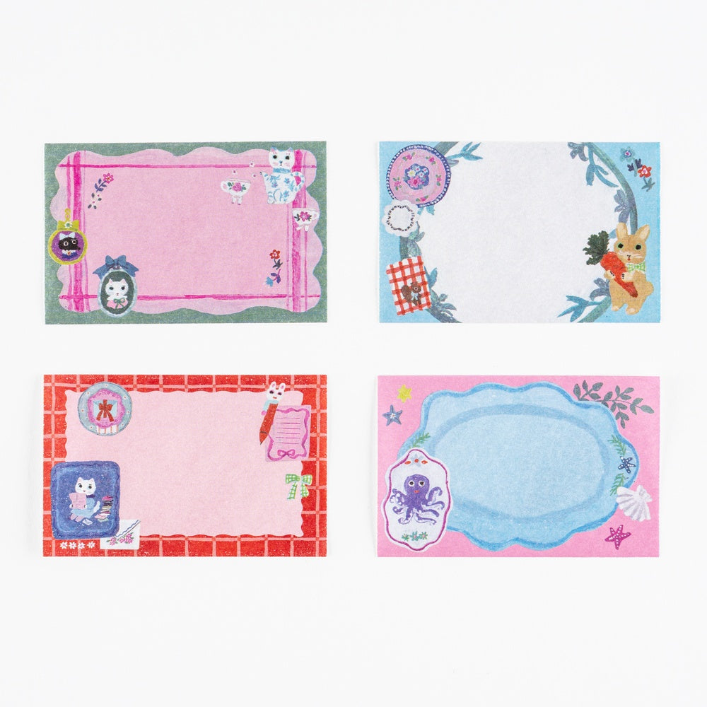 Hobonichi 2026 - Yumi Kitagishi: Sticky Note Roll - White Cat’s Table Decorations