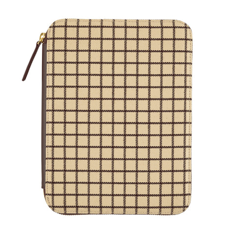 Hobonichi Cousin Cover 2025 - Taut Zipped (Cafe au Lait Plaid) - A5