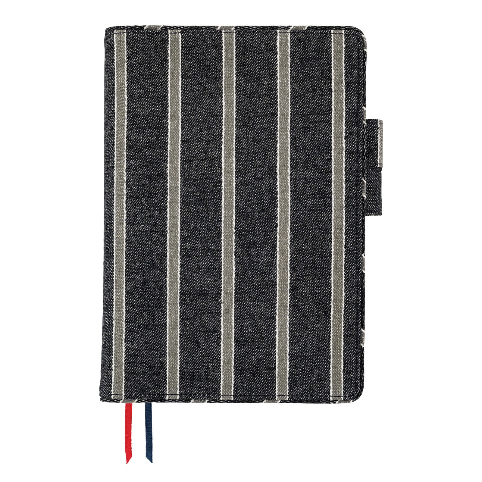 Hobonichi Cousin Cover 2025 - Lined Fabric: Twill (Navy x Gray) - A5