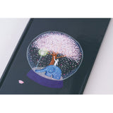 Hobonichi Techo Weeks 2025 - Hiroko Kubota: Night Cherry Blossom Snow Globe