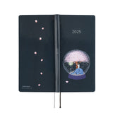 Hobonichi Techo Weeks 2025 - Hiroko Kubota: Night Cherry Blossom Snow Globe