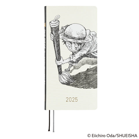 Hobonichi Techo Weeks 2025 - ONE PIECE magazine: Straw Hat Luffy (Ivory) (Available 9/30 10PM EST)