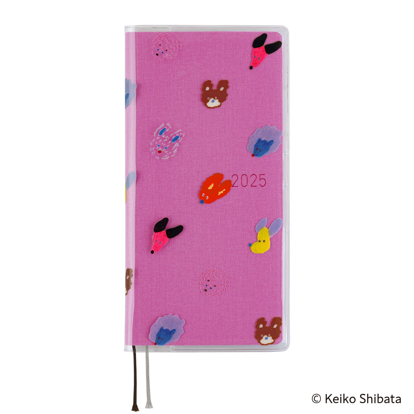 Hobonichi Clear Cover - Keiko Shibata: Dog Ears Fluttering in the Wind - Weeks