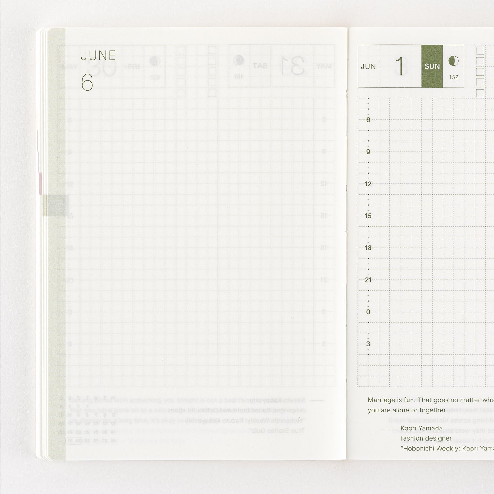 Hobonichi Techo Original 2025 - English Edition - A6