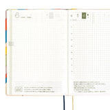 Hobonichi Techo HON 2025 - A6 - Unsodo: Bijutsukai (Rainbow) - English