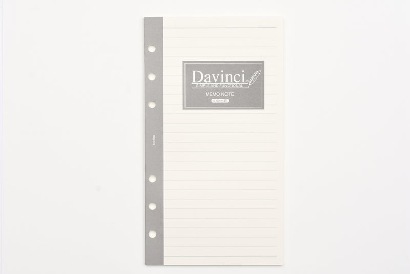 Raymay DaVinci - Bible Size - Note Refills Blank - Cream (100 Sheets)