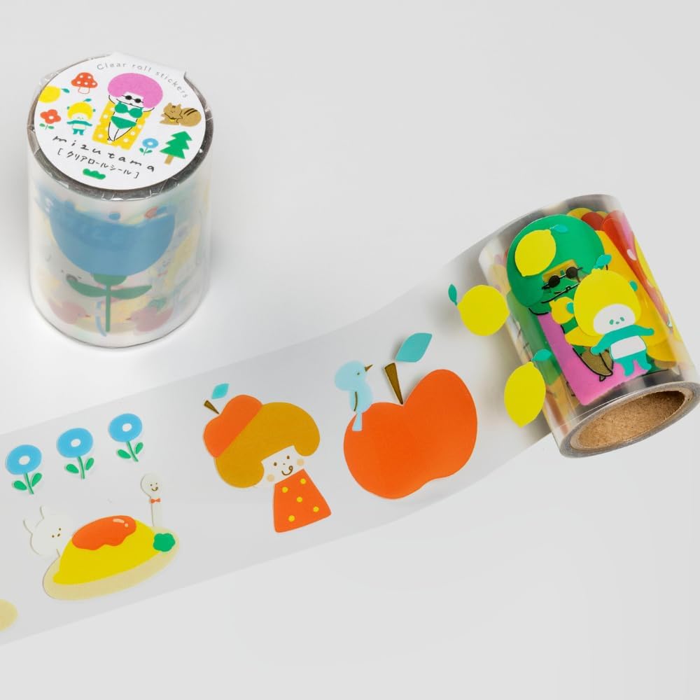Item OSP x mizutama Clear Roll Stickers - Happy - 50mm (Coming Soon)