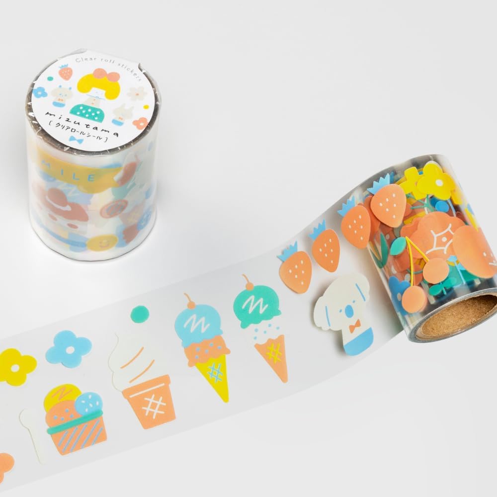 Item OSP x mizutama Clear Roll Stickers - Smile - 50mm (Coming Soon)