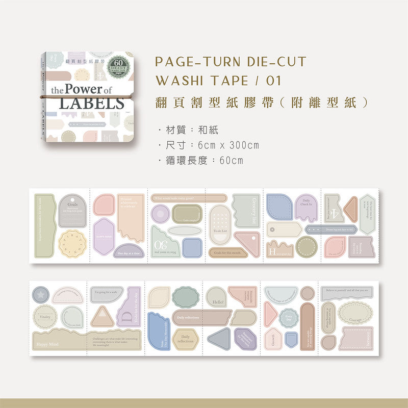 MU Die-cut Washi Book - #1 Power of Labels (Coming Soon)