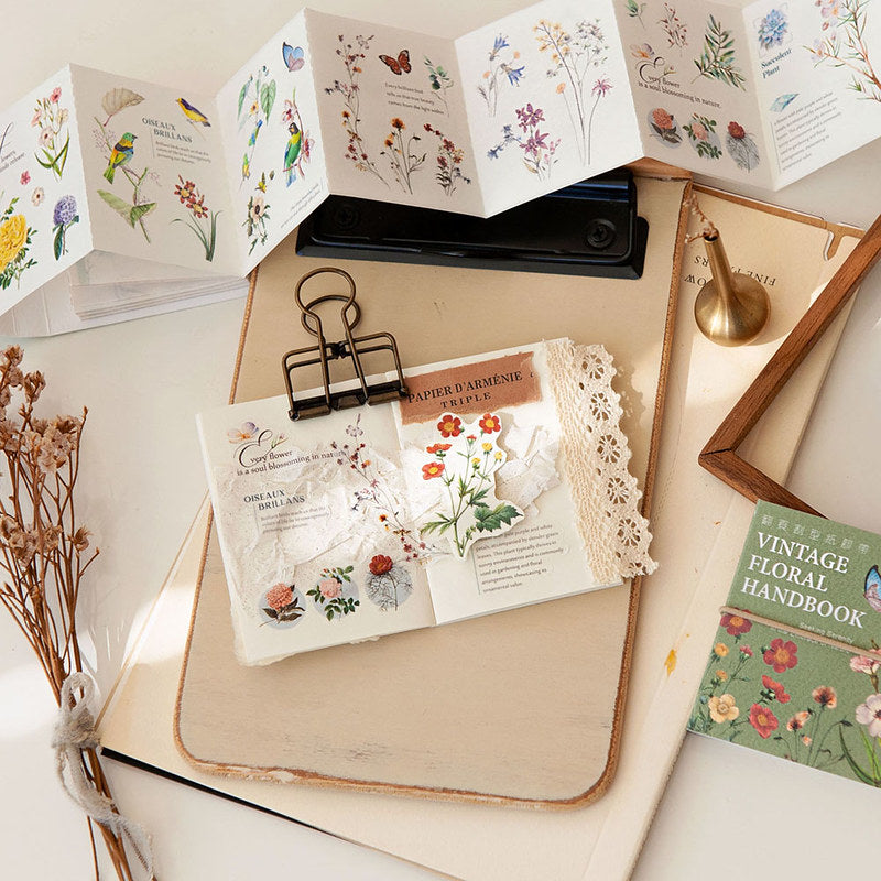 MU Die-cut Washi Book - #4 Vintage Floral (Coming Soon)