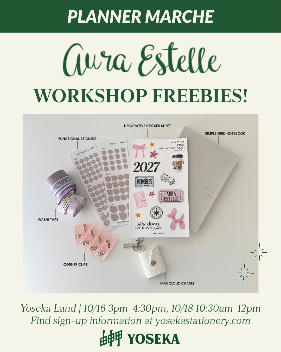 Plan with Aura Estelle: How to Turn Big Ideas into Daily Actions Workshop | 10/16 & 10/18