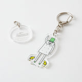 Midori Ojisan 30th Anniversary Acrylic Keychain - Hi!