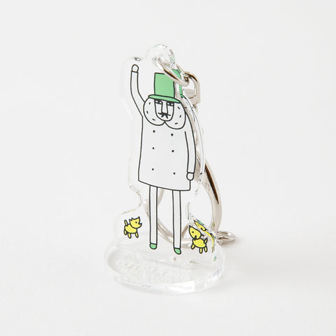 Midori Ojisan 30th Anniversary Acrylic Keychain - Hi!