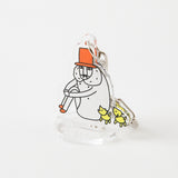 Midori Ojisan 30th Anniversary Acrylic Keychain - Sit Cross-Legged