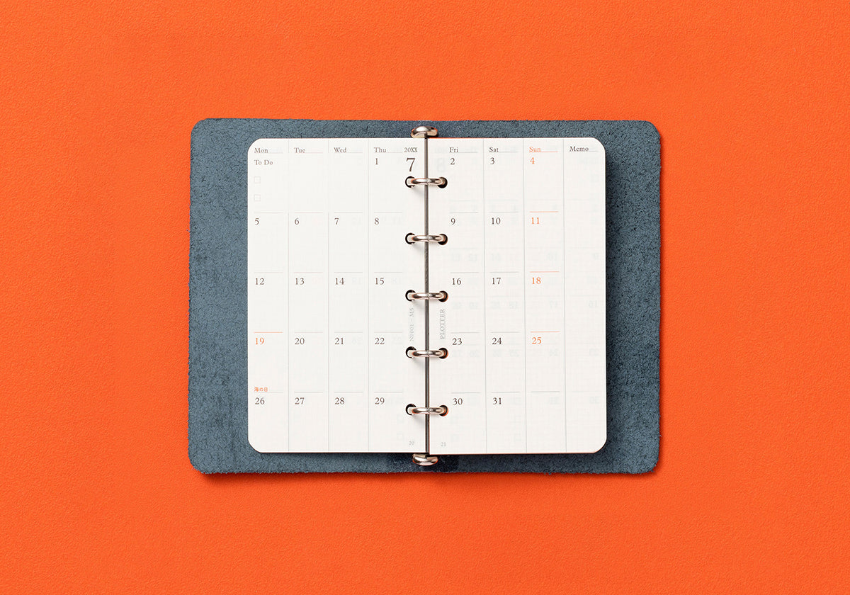 PLOTTER Schedule Refill 2026 - Monthly - Mini 5 Size