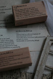 LCN Wooden Rubber Stamp - Word: Ephemera