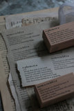 LCN Wooden Rubber Stamp - Word: Memorabilia