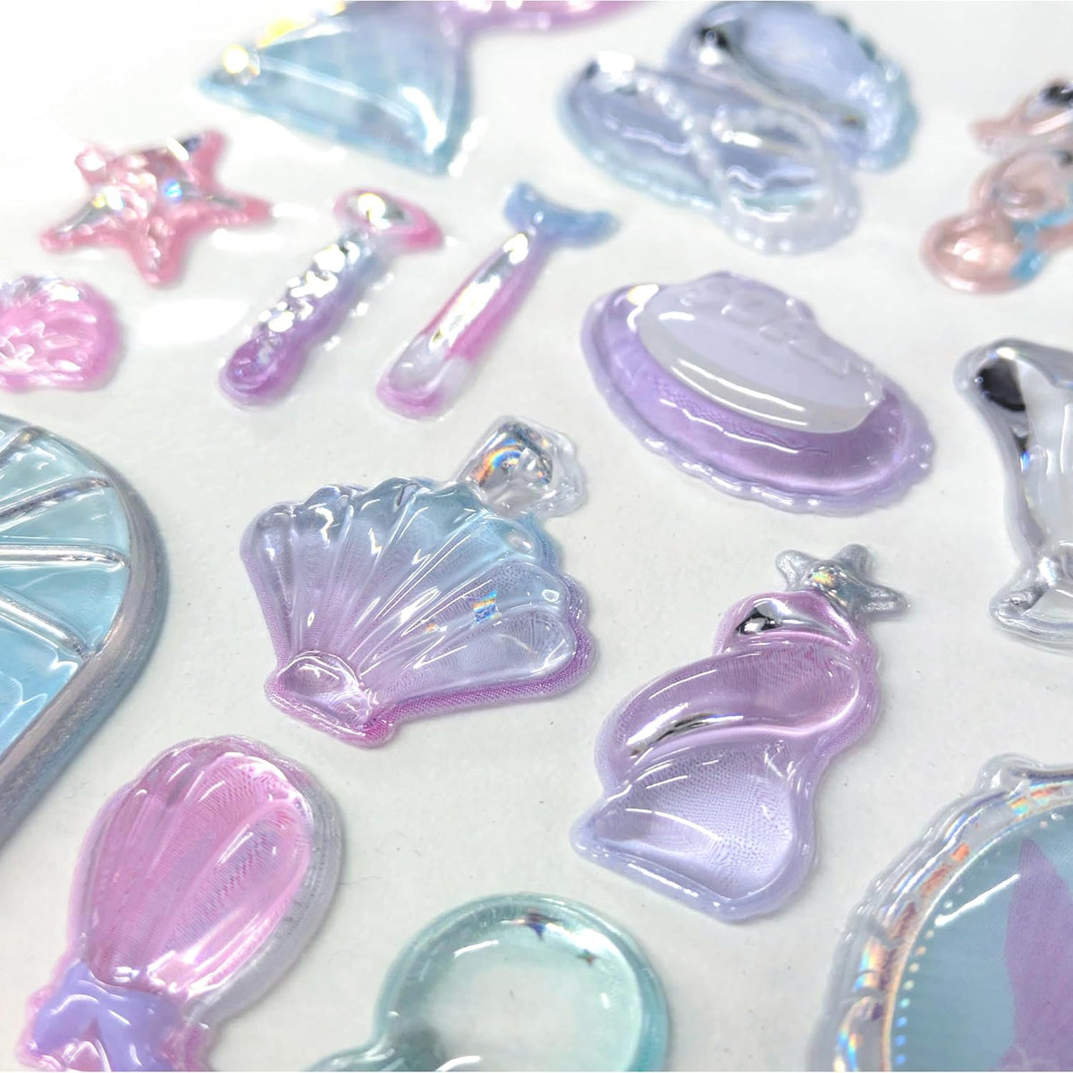 Hapila Kyunpuru Bubble Stickers - Mermaid - Set of 2