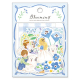 Mind Wave - Blooming Flake Sticker - Blue Sheepdog