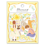 Mind Wave - Blooming Flake Sticker - Yellow Rabbit