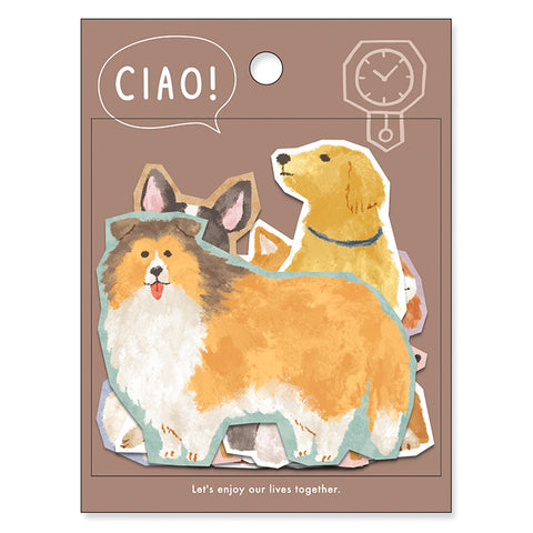 Mind Wave Flake Sticker - Ciao - Canine