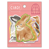 Mind Wave Flake Sticker - Ciao - Rabbit