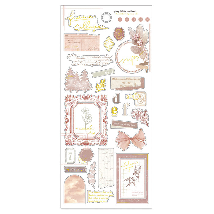 Mind Wave Sticker Sheet - Frame Collage - Brown