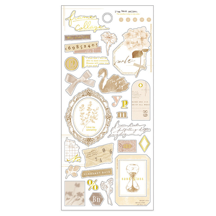 Mind Wave Sticker Sheet - Frame Collage - Beige