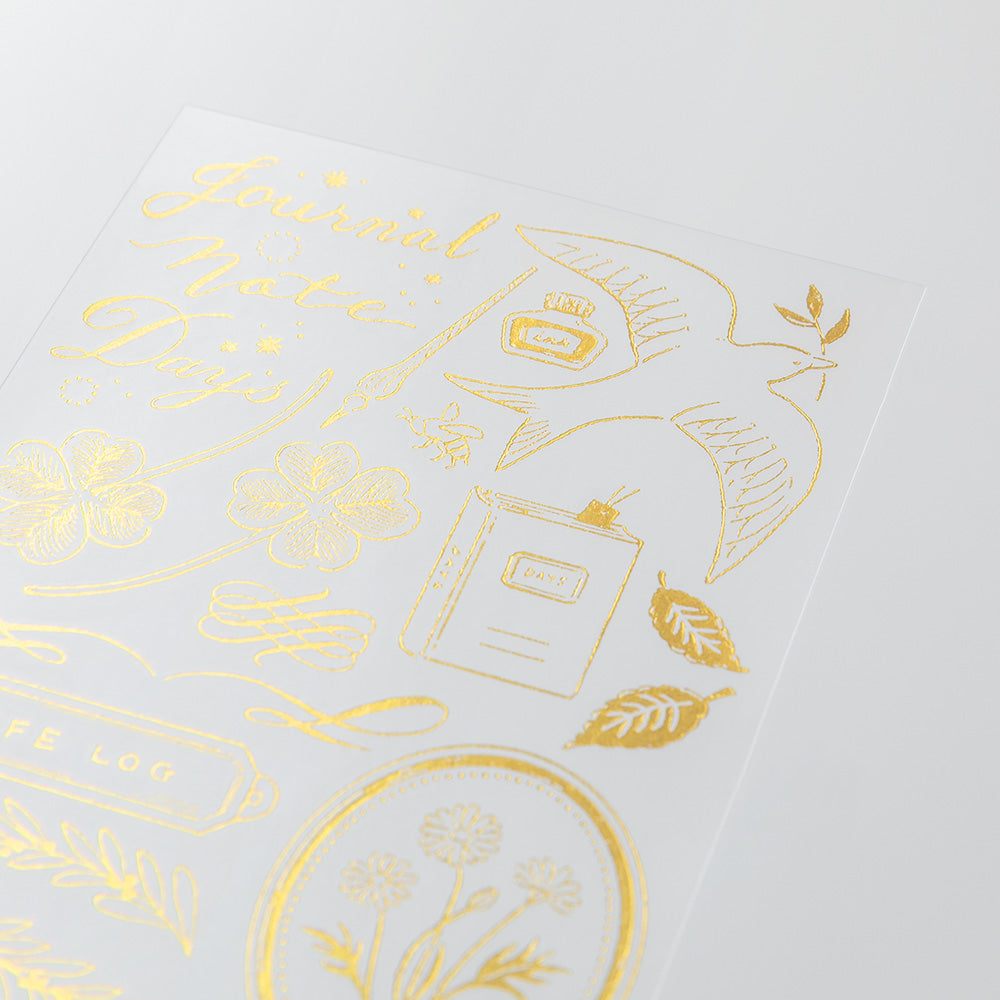 Midori Foil Transfer Stickers for Journaling - Motif Record