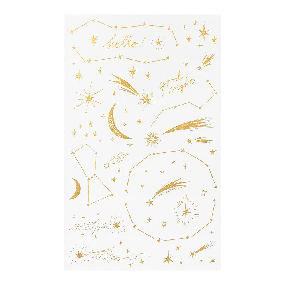 Midori Foil Transfer Stickers for Journaling - Star