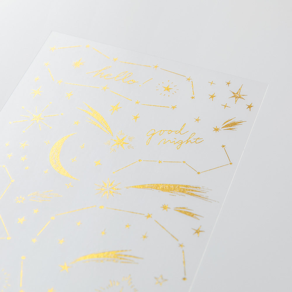 Midori Foil Transfer Stickers for Journaling - Star