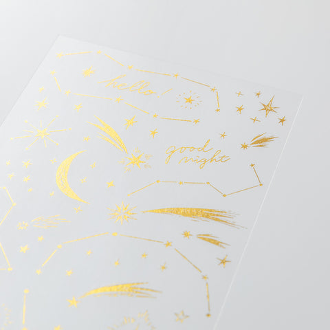 Midori Foil Transfer Stickers for Journaling - Star