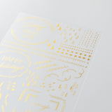 Midori Foil Transfer Stickers for Journaling - Geometric Patterns