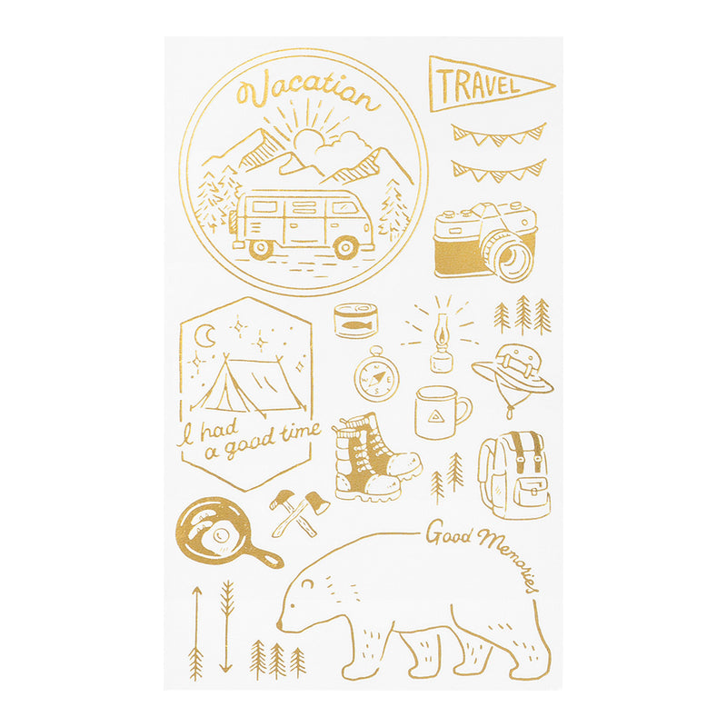 Midori Foil Transfer Stickers for Journaling - Outdoor