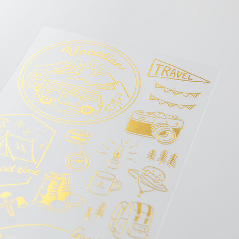 Midori Foil Transfer Stickers for Journaling - Outdoor