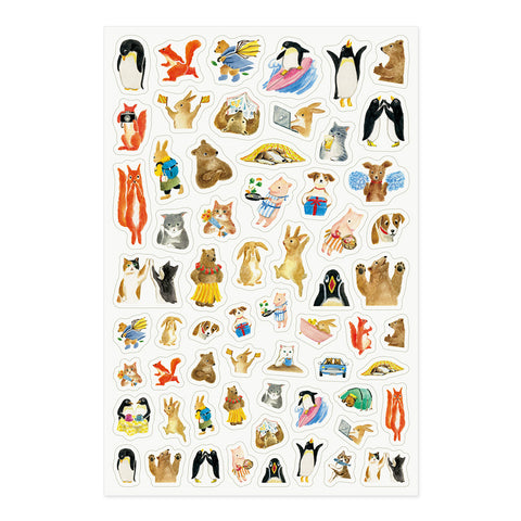 Yuru Log 1 Sheet Sticker - Animal