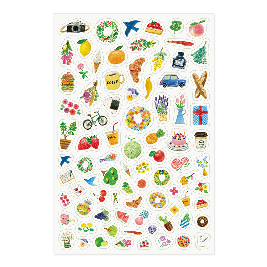 Yuru Log 1 Sheet Sticker - Motif