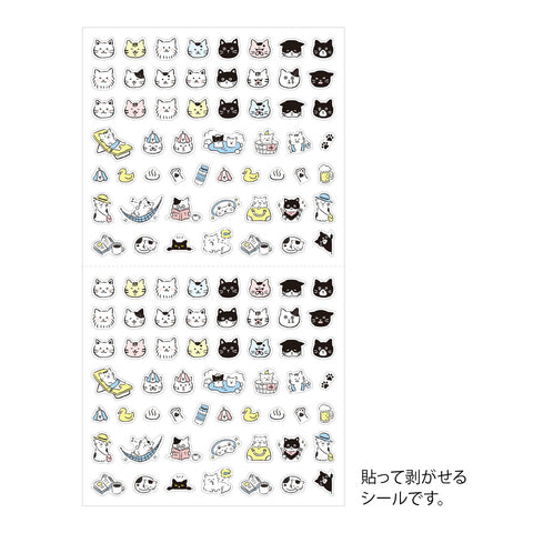 Midori Sticker Sheet - Emoji Cat