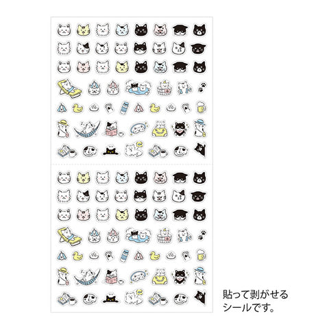 Midori Sticker Sheet - Emoji Cat