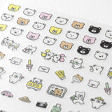 Midori Sticker Sheet - Emoji Bear