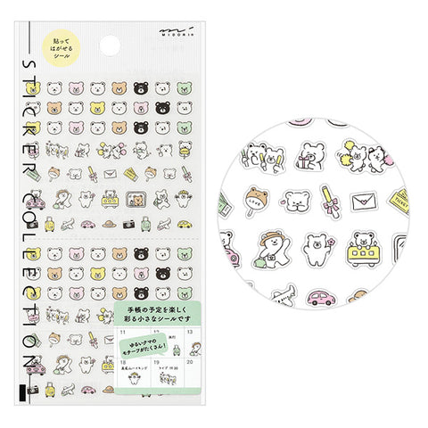 Midori Sticker Sheet - Emoji Bear