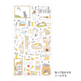 Midori Sticker Sheet - Cat - Medium