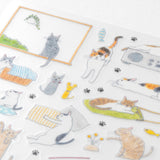 Midori Sticker Sheet - Cat - Medium