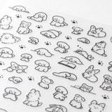 Midori Sticker Sheet - Dog - Small