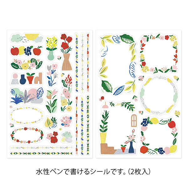 Yuru Log 2 Sheets Sticker - Motif Textile (Coming Soon)