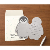 Midori Letter Set Die Cut - Penguin