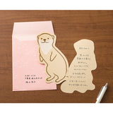 Midori Letter Set Die Cut - Otter